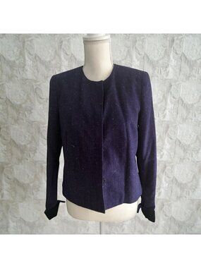 GAP Purple Covered Button Jacket Blazer Size 4